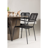 Santa Fe Spisebord ø120 Roasty + Lindos Lenestol Venture Design Spisegruppe