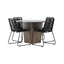 Santa Fe Spisebord ø120 Roasty + Lindos Venture Design Spisegruppe
