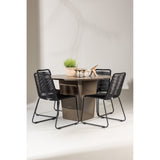 Santa Fe Spisebord ø120 Roasty + Lindos Venture Design Spisegruppe