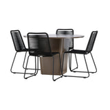 Santa Fe Spisebord ø120 Roasty + Lindos Venture Design Spisegruppe