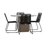 Santa Fe Spisebord ø120 Roasty + Lindos Venture Design Spisegruppe
