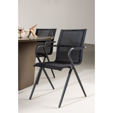 Santa Fe Spisebord ø120 Roasty + Alina spisestoler Venture Design Spisegruppe
