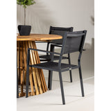 Lerret Spisebord Rundtø110**75 + Copacabana Venture Design Spisegruppe
