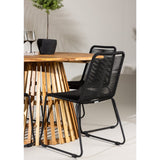 Lerret Spisebord Rundtø110**75 + Lindos Venture Design Spisegruppe