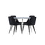 Plaza Dining Table with Night Dining Chair Venture Design Spisegruppe