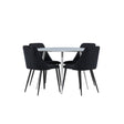 Plaza Dining Table with Night Dining Chair Venture Design Spisegruppe