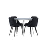 Plaza Dining Table with Night Dining Chair Venture Design Spisegruppe