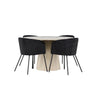 Lanzo Dining Table with Berit Dining Chair Venture Design Spisegruppe