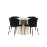 Lanzo Dining Table with Modesto Dining Chair Venture Design Spisegruppe