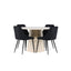 Lanzo Dining Table with Night Dining Chair Venture Design Spisegruppe