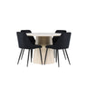 Lanzo Dining Table with Night Dining Chair Venture Design Spisegruppe