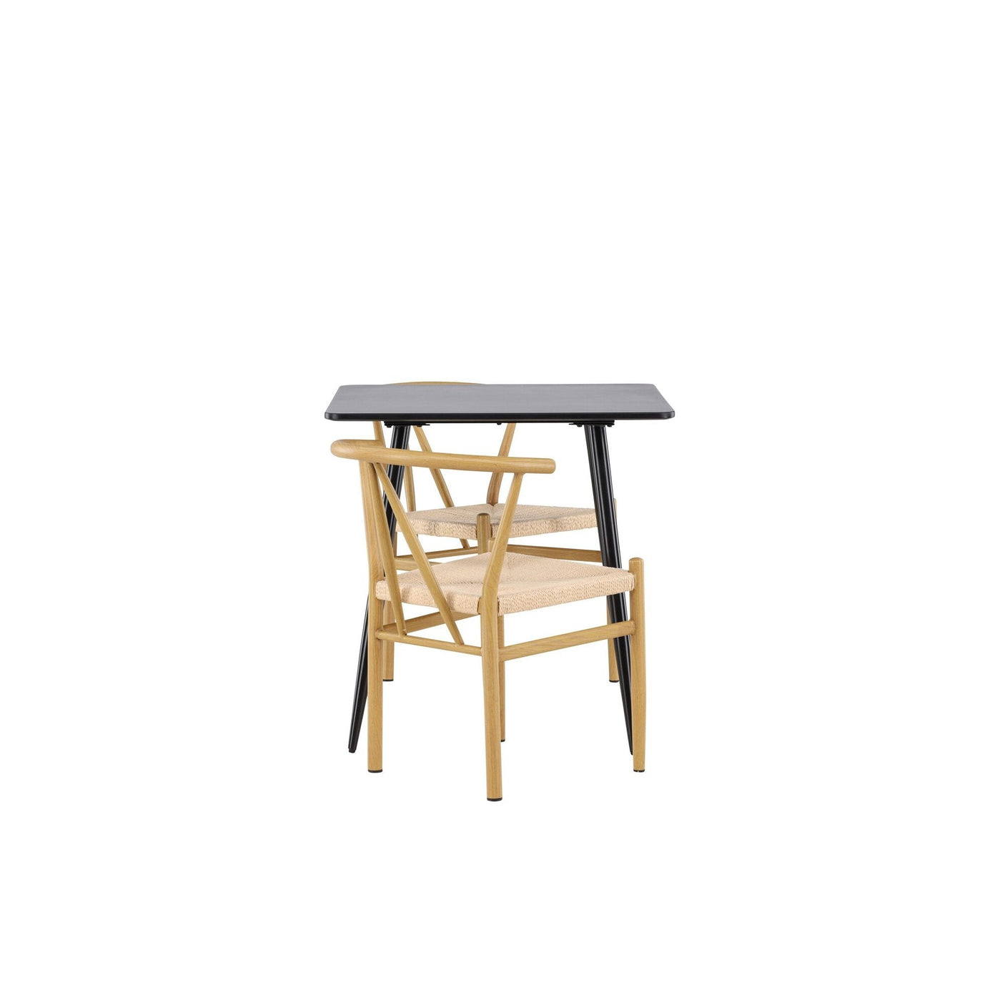 Polar Dining Table with Alfons Dining Chair Venture Design Spisegruppe