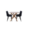 Piazza Dining Table with Polar Dining Chair Venture Design Spisegruppe