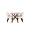 Piazza Dining Table with Leone Dining Chair Venture Design Spisegruppe