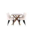 Piazza Dining Table with Leone Dining Chair Venture Design Spisegruppe