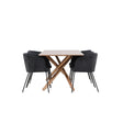 Piazza Dining Table with Berit Dining Chair Venture Design Spisegruppe