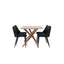 Piazza Dining Table with Night Dining Chair Venture Design Spisegruppe