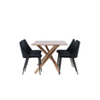 Piazza Dining Table with Night Dining Chair Venture Design Spisegruppe
