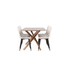 Piazza Dining Table with Polar Dining Chair Venture Design Spisegruppe