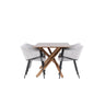 Piazza Dining Table with Evelina Dining Chair Venture Design Spisegruppe