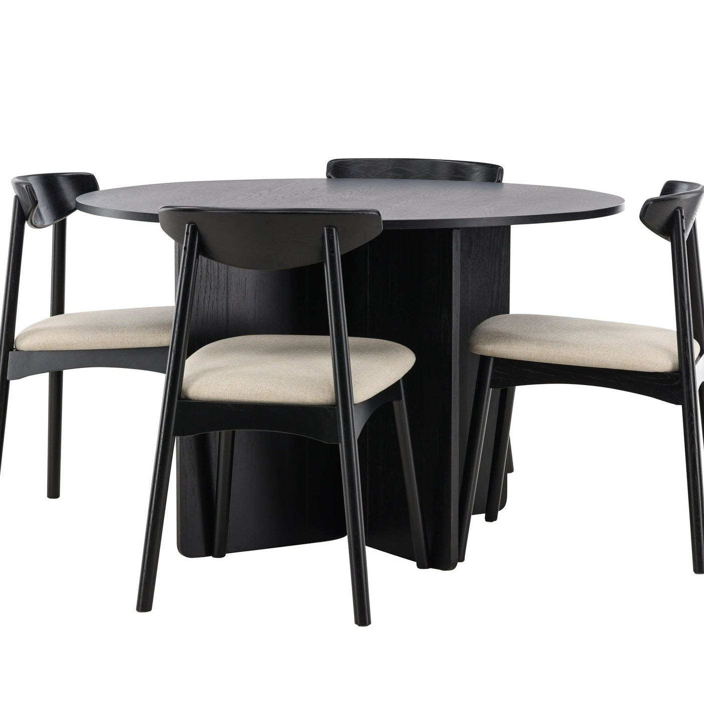 Tabell Tyresö med Stol Ven Venture Design Rundt spisesett