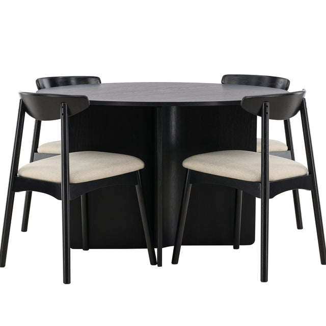 Tabell Tyresö med Stol Ven Venture Design Rundt spisesett