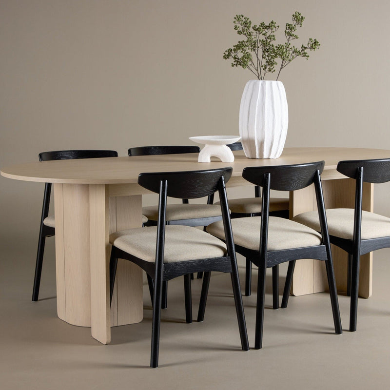 Tabell Tyresö med Stol Ven Venture Design Rektangulært Spisebordsett