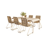 Borneo Dining Set with Chairs Bois Venture Design Spisegruppe