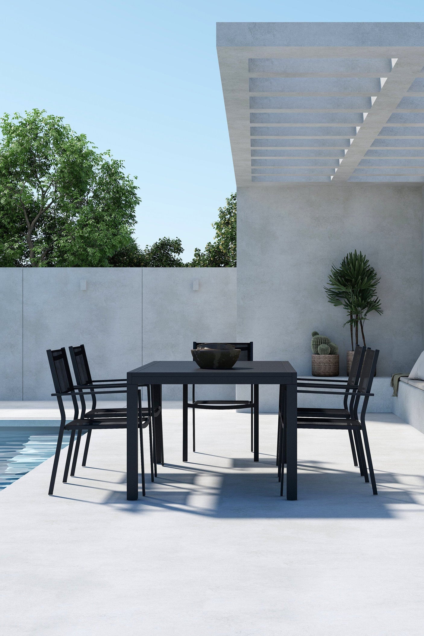 Capo Dining Set with Chairs Copacabana Venture Design Spisegruppe