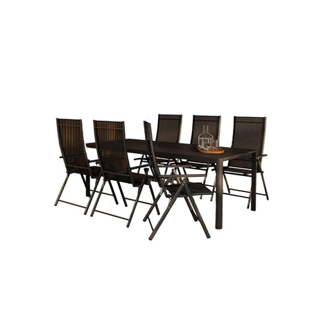 Giardini Dining Set with Chairs Levanzo Venture Design Spisegruppe