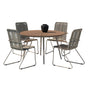 San Vito Dining Set with Chairs Bois Venture Design Spisegruppe