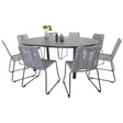 Marbella spisebord Ø140*74+ Lindos spisestoler / Venture Design Spisegruppe