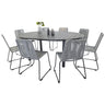 Marbella spisebord Ø140*74+ Lindos spisestoler / Venture Design Spisegruppe