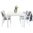 Marbella spisebord 160/240*100*H75 + Copacabana Venture Design Spisegruppe