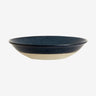 GRAINY dyp keramisk tallerken - ø22 cm - mørkblå Nordal TABLEWARE