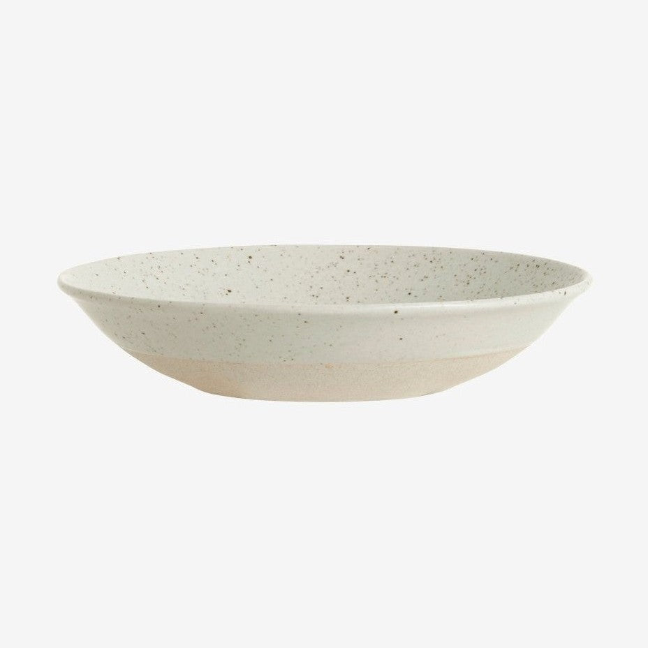 GRAINY dyp keramisk tallerken - ø22 cm - sand Nordal TABLEWARE