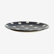 GRAINY Lunsjplaten i keramikk - ø21 cm - mørkblå/sand Nordal TABLEWARE