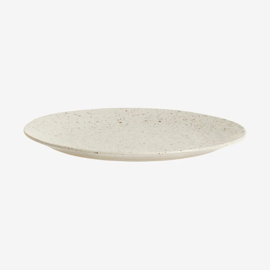 GRAINY den keramiske lunsjplaten - ø21 cm - sand Nordal TABLEWARE