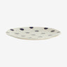 GRAINY Lunsjplaten i keramikk - ø21 cm - sand/blå Nordal TABLEWARE