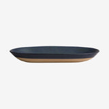 GRAINY keramisk serveringsplate - l39 cm - mørkblå Nordal TABLEWARE