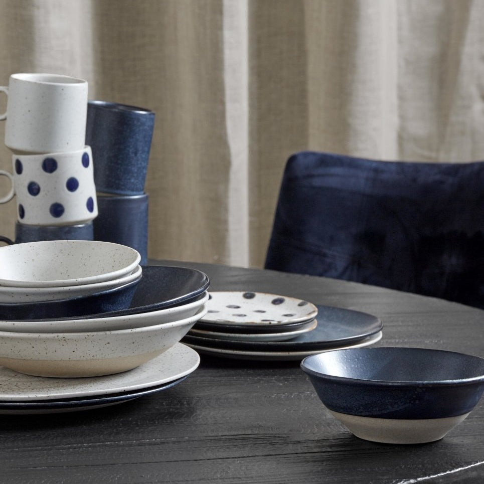 GRAINY keramisk skål - ø15 cm - mørkblå Nordal TABLEWARE