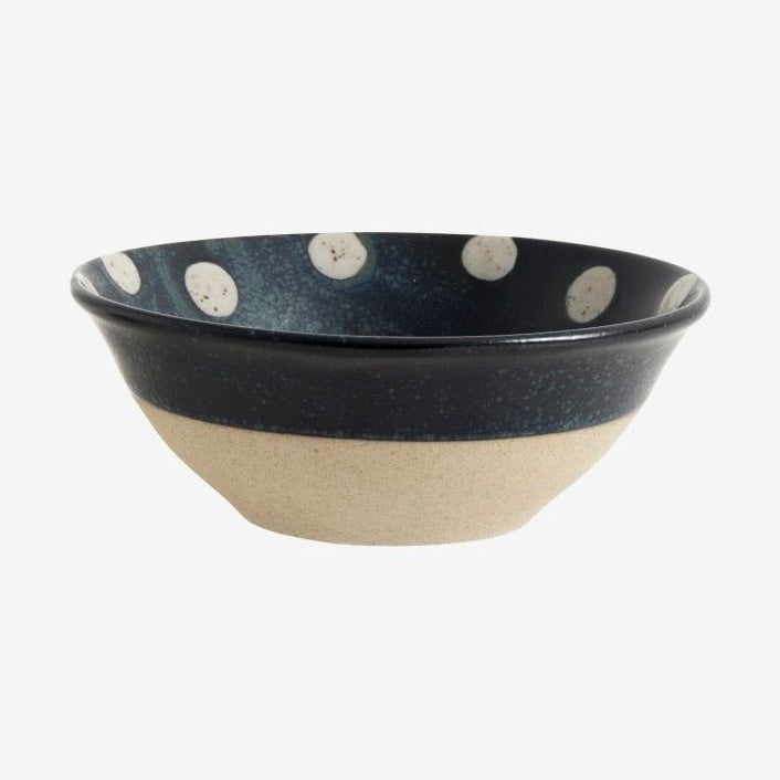 GRAINY keramisk skål - ø15 cm - mørkblå/sand Nordal TABLEWARE