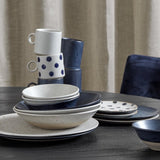 GRAINY underkop / gøteallerken - ø14 cm - sand/blå Nordal TABLEWARE