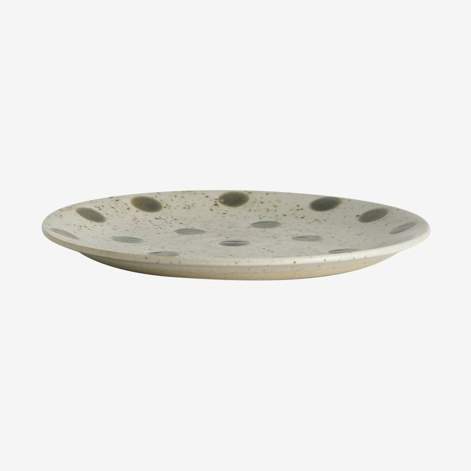 GRAINY underkop / gøteallerken - ø14 cm - sand/grønn Nordal TABLEWARE