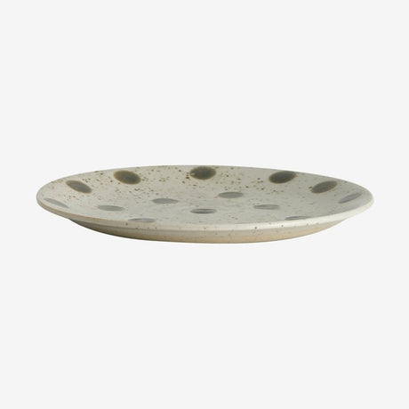 GRAINY underkop / gøteallerken - ø14 cm - sand/grønn Nordal TABLEWARE