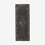 GRAND vevd bomullsdekk, 75x200 - mørkgrå/sort Nordal CARPETS