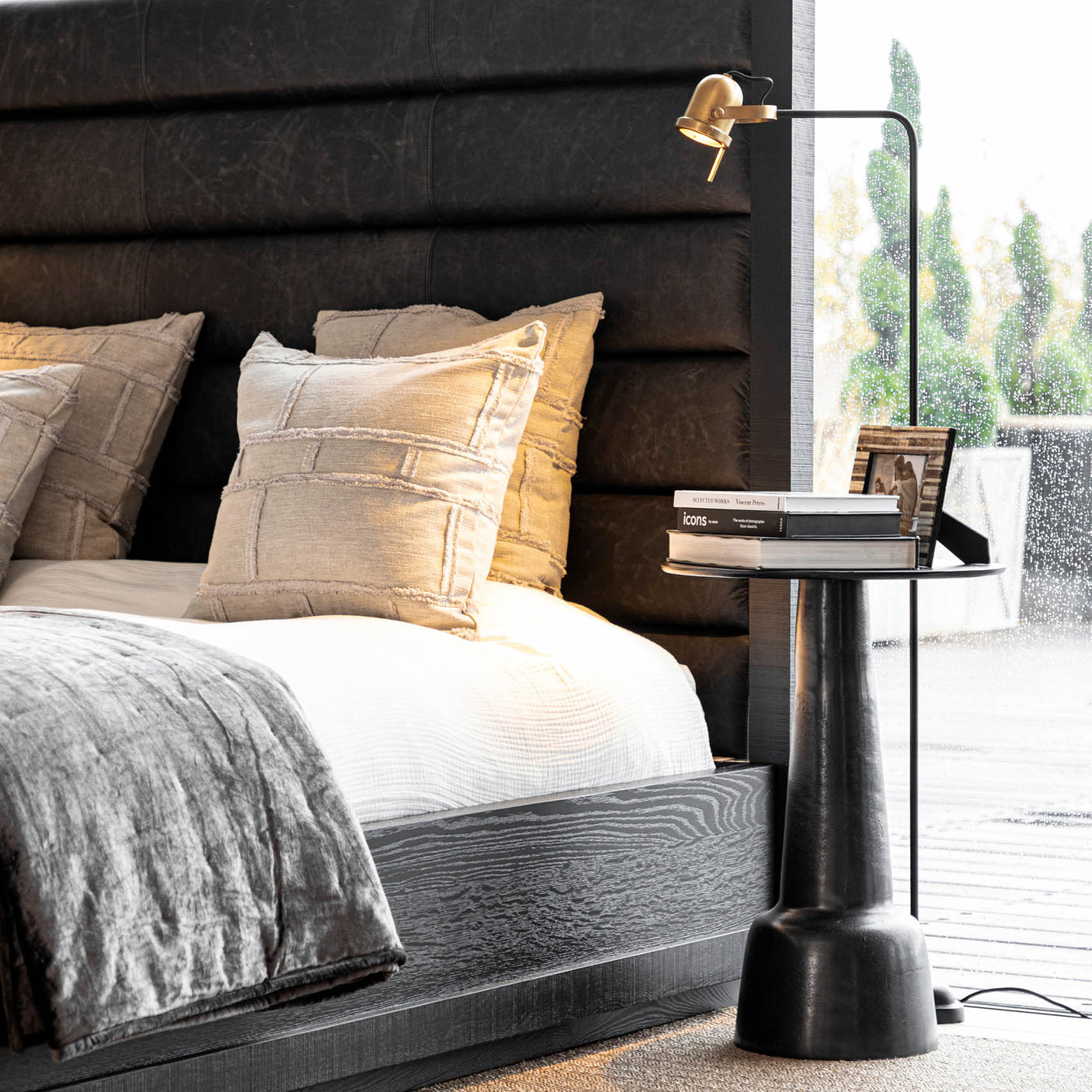 ABSTRACT Putetrekk FRINGE GREY Artwood Pute