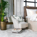 MABELLE OFFWHITE/GREEN Putetrekk Artwood Pute