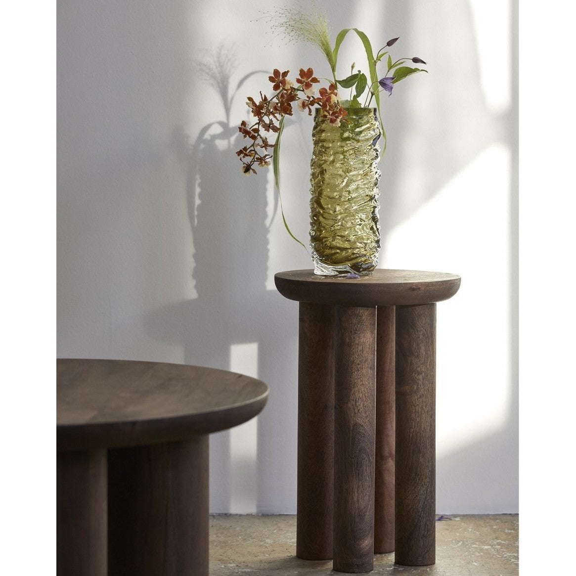 HELIN sidebord/sengebord i mango - h49 cm - mørkbrun Nordal TABLES
