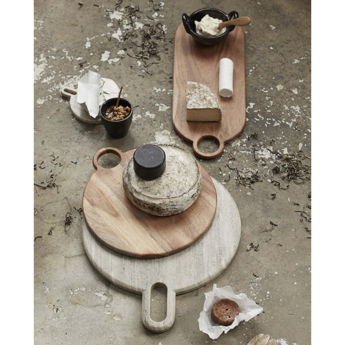 HERBAL serveringsplate, lang - akacie Nordal KITCHEN AC